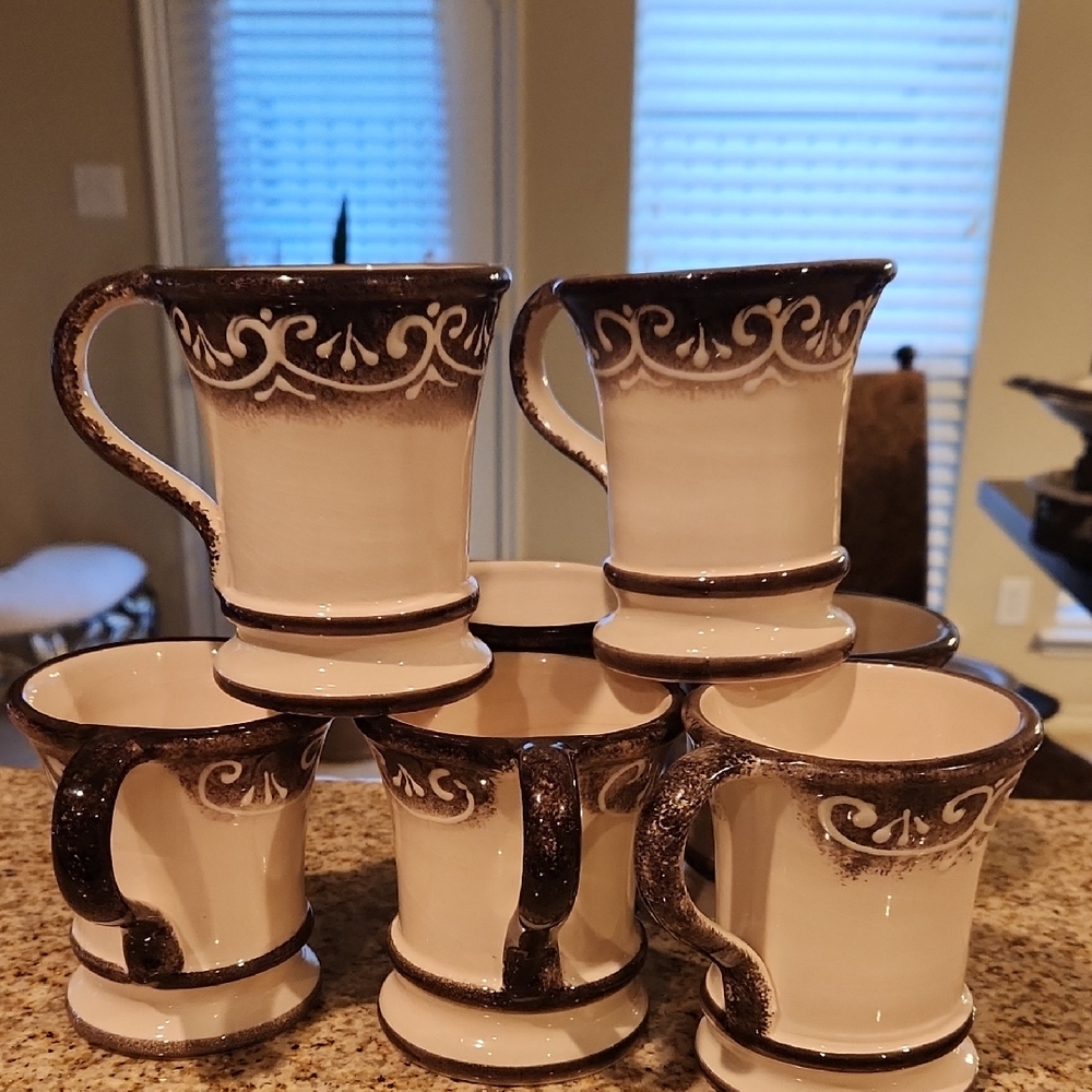 7 Italian Handmade Coffee Cups By RALE